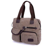 Ekphero Men Women Vintage Canvas Bag Shoulder Messenger Handbag