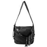 Women Retro Tassel Chain Shoulder Bags Casual Backpack Shoulder Bags