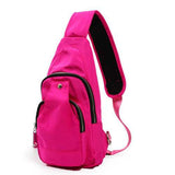 Women Men Nylon Chest Bags Sports Waterproof Crossbody Bags Casual Outdoor Bags