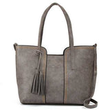 Women Retro Tassel Tote Bags Ladies Casual Shoulder Bags Crossbody Bags