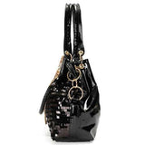 Women Luxury Paillette Patent Leather Handbag Casual Large Crossbody Shoulder Bag