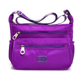 Multilayer Zipper-pockets Light Weight Shoulder Bag Waterproof Crossbody Bags Messenger Bags