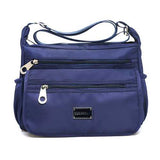 Multilayer Zipper-pockets Light Weight Shoulder Bag Waterproof Crossbody Bags Messenger Bags