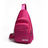 Waterproof Women Men Light Weight Nylon Casual Pillow Chest Diagonal Bags Outdooors Travel Bags