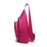 Waterproof Women Men Light Weight Nylon Casual Pillow Chest Diagonal Bags Outdooors Travel Bags