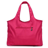Women Nylon Handbag Solid Tote Bag Multi Pocket Shopping Bag