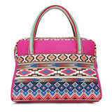 Women Canvas Flower Lunch Handbags Bohemia Style Tote Bags Shopping Bags