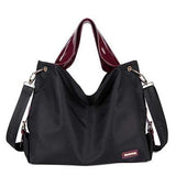 Women Nylon Waterproof Tote Bags Casual Shoulder Bags Classic Capacity Shopping Bags