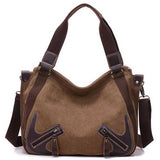 Women Durable Canvas Large Capacity Handbag