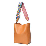 Women Casual PU Handbag Durable Colorful Two Straps Crossbody Bag Shoulder Bag