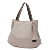 Women Canvas Tote Bags Casual Simple Shoulder Bags Capacity Shopping Bags