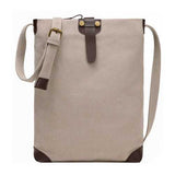 Women Men Retro Canvas Shoulder Bags Belt Crossbody Bags Simple Messenger Bags