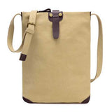 Women Men Retro Canvas Shoulder Bags Belt Crossbody Bags Simple Messenger Bags