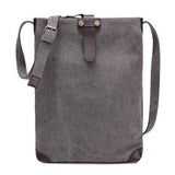 Women Men Retro Canvas Shoulder Bags Belt Crossbody Bags Simple Messenger Bags