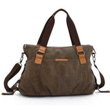 Women Retro Canvas Tote Handbags Casual Shoulder Bags Capacity Shopping Crossbody Bags