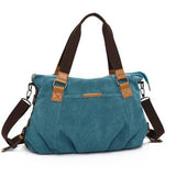Women Retro Canvas Tote Handbags Casual Shoulder Bags Capacity Shopping Crossbody Bags