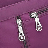 Women Nylon Multilayer Zipper Pockets Shoulder Bags Light Crossbody Bags Messenger Bags
