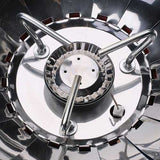 Portable Lotus Shape Windproof Camping Gas Stove Mini Outdoor BBQ Grill Stove Backpack Picnic Burner