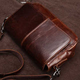 Women Genuine Leather Shoulder Bags Retro Flap Crossbody Bags Vintage Bags