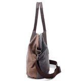 Vintage Large Capacity Women Canvas Casual Hobos Bag Ladies Crossbody Bags Ruched Solid Handbag