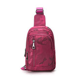 Women Nylon Travel Camouflage Chest Bags Casual Shoulder Bags Outdoor Light Crossbody Bags