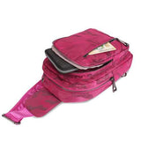 Women Nylon Travel Camouflage Chest Bags Casual Shoulder Bags Outdoor Light Crossbody Bags