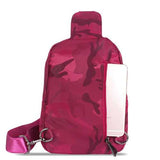 Women Nylon Travel Camouflage Chest Bags Casual Shoulder Bags Outdoor Light Crossbody Bags