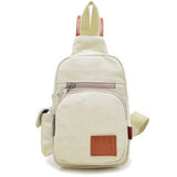 Women Retro Canvas Chest Bags Men Casual Shoulder Bags Crossbody Bags