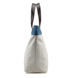 Women Canvas Hit Color Tote Bag Casual Handbag Shoulder Bag