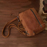 Ekphero Women Genuine Leather Minimalist Crossbody Bag