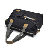 Women Vintage Nylon Tote Handbags Front Pockets Shoulder Bags Capacity Crossbody Bags