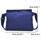 Women Canvas Shoulder Bags Simple Casual Crossbody Bags Men Messenger Bags