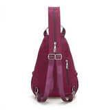 Women Nylon Light Chest Bags Outdoor Shoulder Bags Sports Backpack