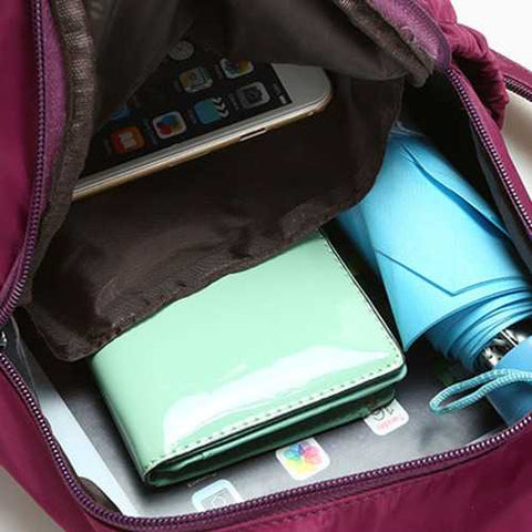 Women Nylon Light Chest Bags Outdoor Shoulder Bags Sports Backpack