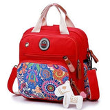 Women Canvas Large Capacity Light Weight Multifunction Travel Outdooors Crossboby Bag Backpack