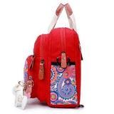 Women Canvas Large Capacity Light Weight Multifunction Travel Outdooors Crossboby Bag Backpack