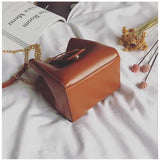 Women Bucket Chain Bag Brief PU Leather Shoulder Bag Phone Bag Crossbody Bag