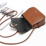 Women PU Leather Retro Elegant  Hasp Shoulder Bag Crossbody Bag
