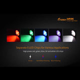 Fitorch MR35 XP-L2 1200Lumens 5lightcolors Rechargeable Portable UV LED Flashlight