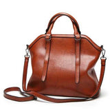 Women High Quality PU Leather Vintage Elegant Functional Handbag Shoulder Bag