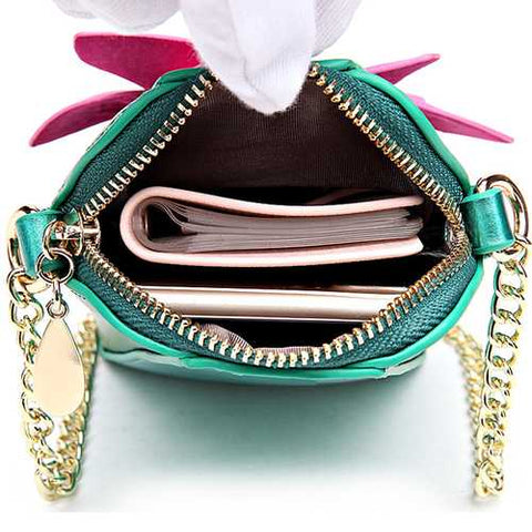 6 Inches Cell Phone Pu Leather  Women National Style Flowers Crossbody Bag Shoulder Bag