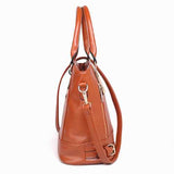 Women PU leather Multi Pocket Casual Vintage Handbag Shoulder Bag