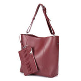 Women Quality PU Leather Composite Bag Handbag Shoulder Bag