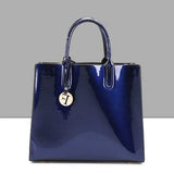 Women Quality Patent Leather Vintage Elegant Handbag Shoulder Bag Crossbody Bag