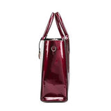 Women Quality Patent Leather Vintage Elegant Handbag Shoulder Bag Crossbody Bag