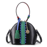 Brenice Women Retro Mini-Shoulder Bag Tassel Handbag