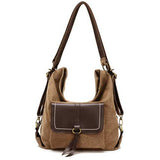 Multifunctional Women Casual Crossbody Bag Retro Backpack