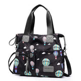 Women Nylon Multi Pocket Waterproof Lightweight Handbag Shoulder Crossbody Bag