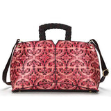 Women Handwork Knurling Retro Genuine Leather Handbag Crossbody Bag