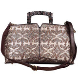 Women Handwork Knurling Retro Genuine Leather Handbag Crossbody Bag